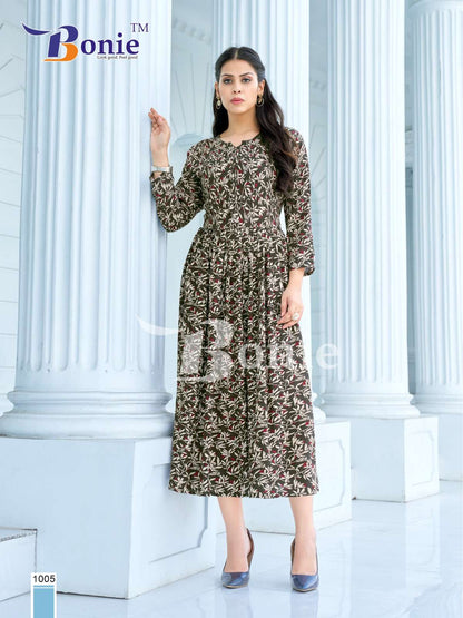 ROSHNI VOL 1 BUY BONIE ONLINE WHOLESALER LATEST COLLECTION KURTA SET