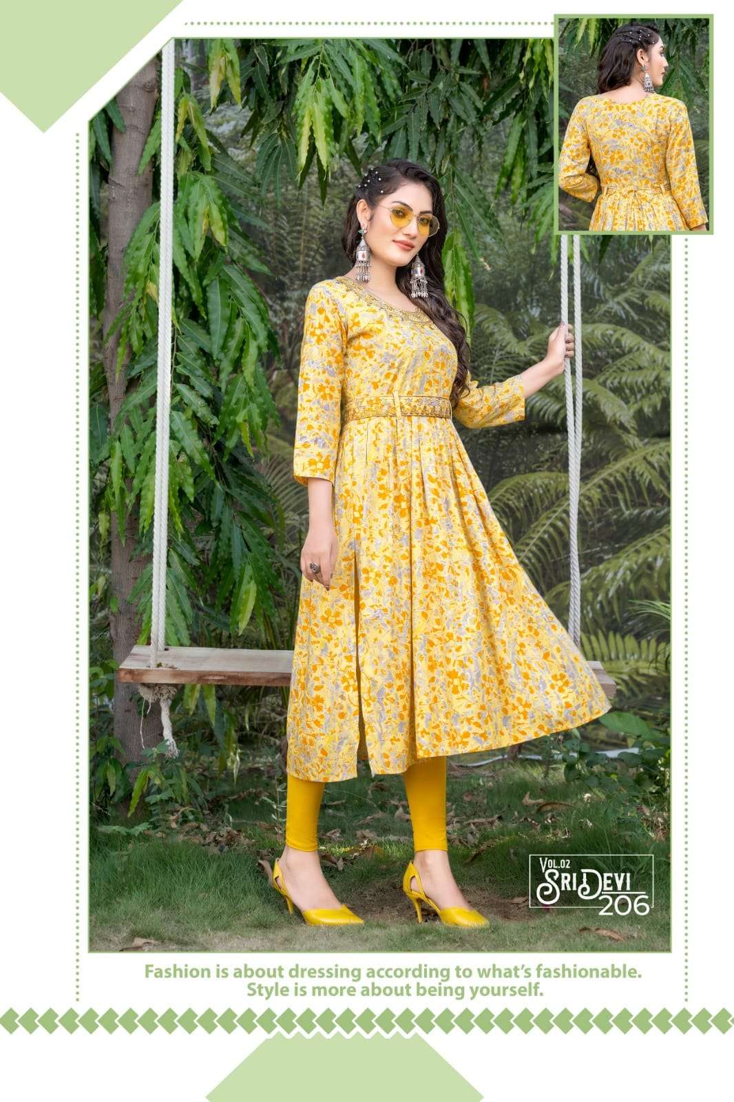 Sridevi Vol 2 By Hirwa Fashion Heavy Naira Cut Kurtis