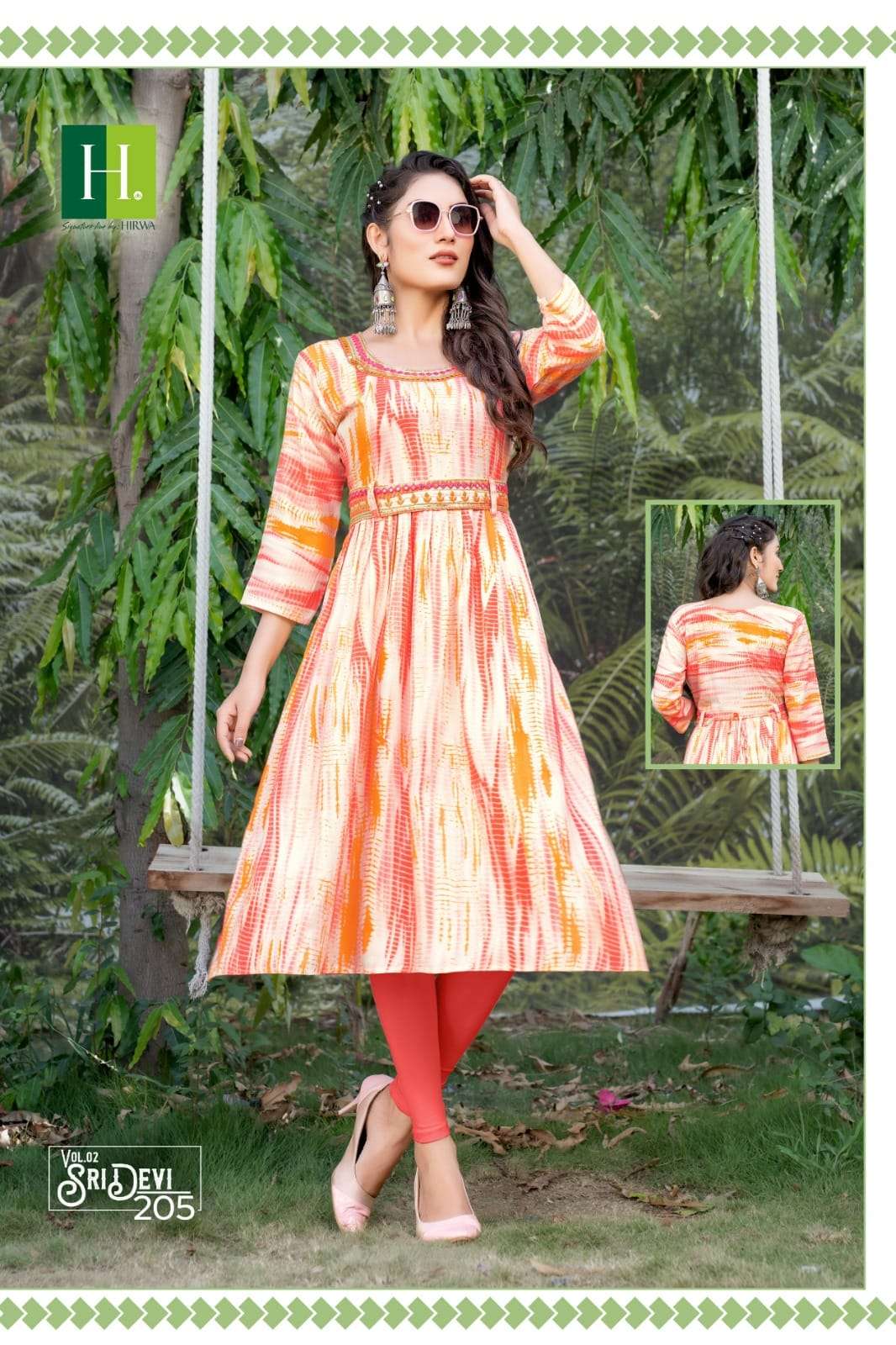 Sridevi Vol 2 By Hirwa Fashion Heavy Naira Cut Kurtis