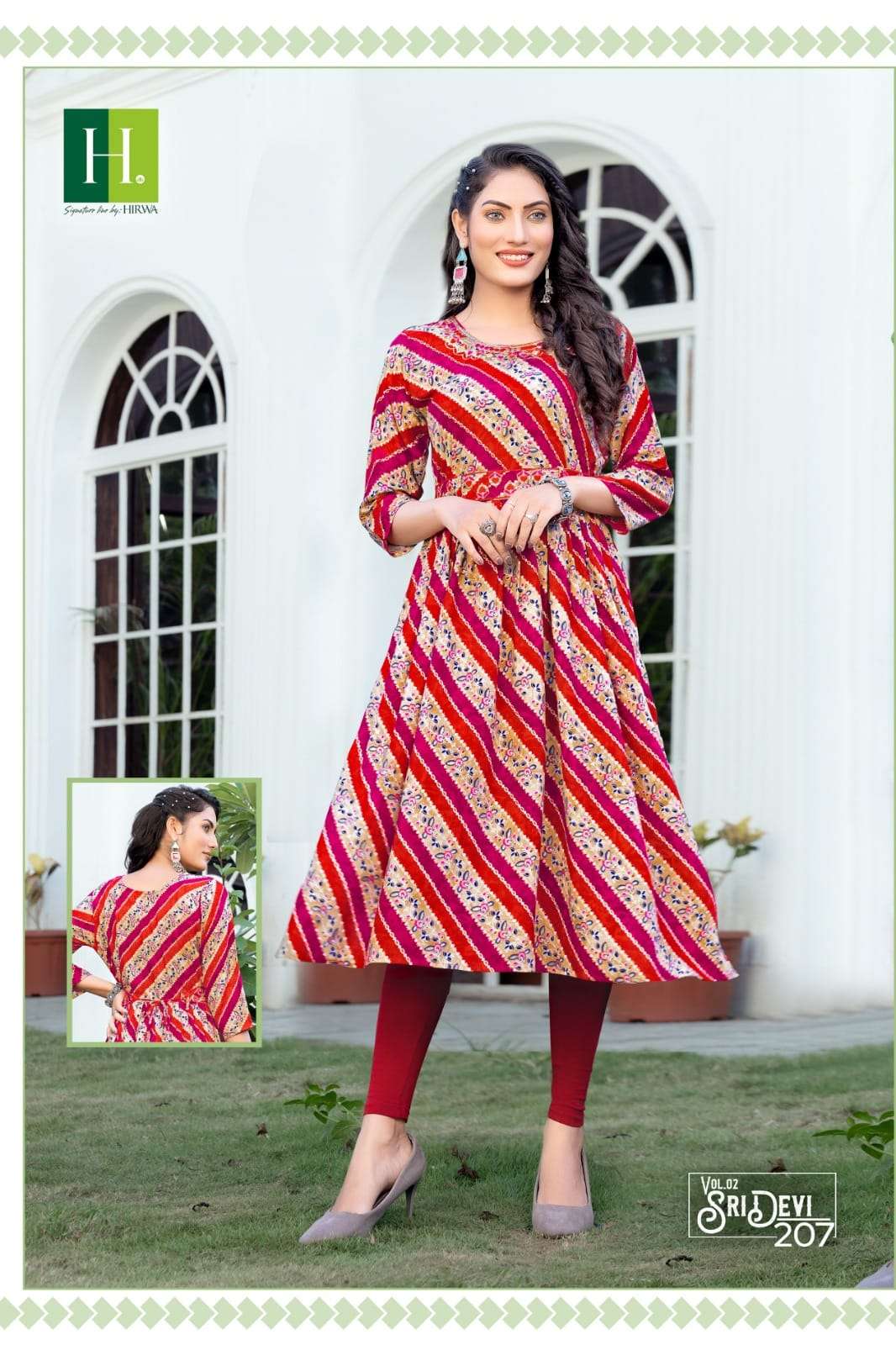 Sridevi Vol 2 By Hirwa Fashion Heavy Naira Cut Kurtis