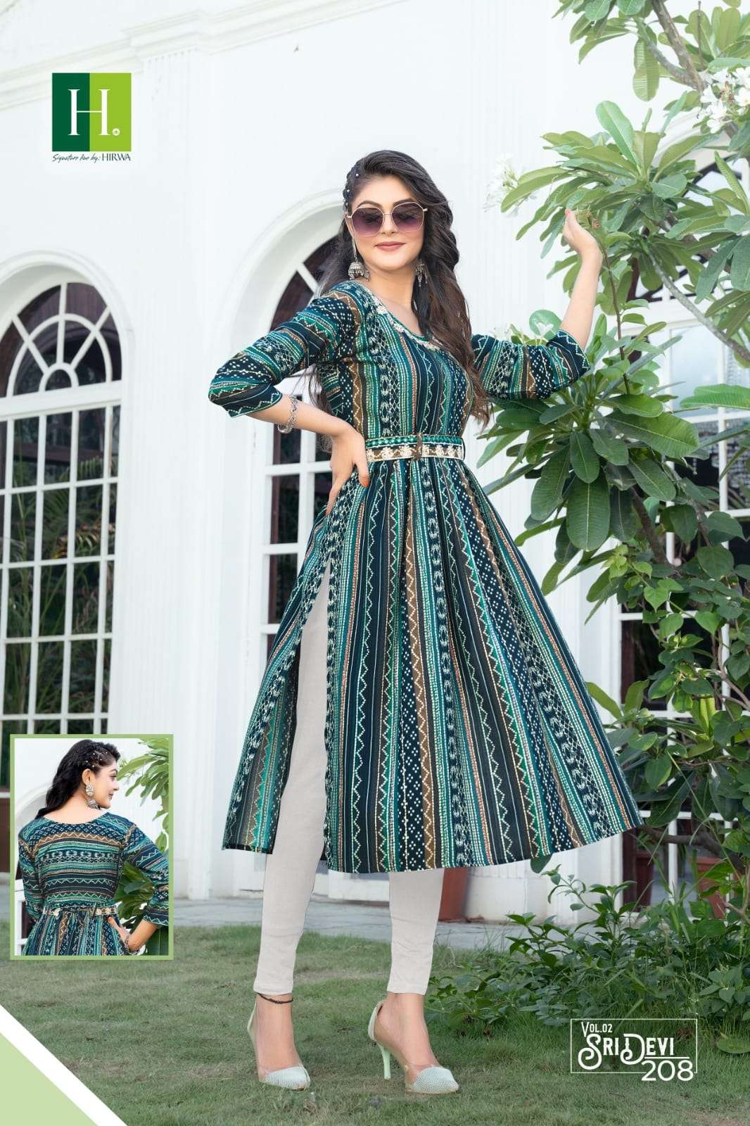 Sridevi Vol 2 By Hirwa Fashion Heavy Naira Cut Kurtis