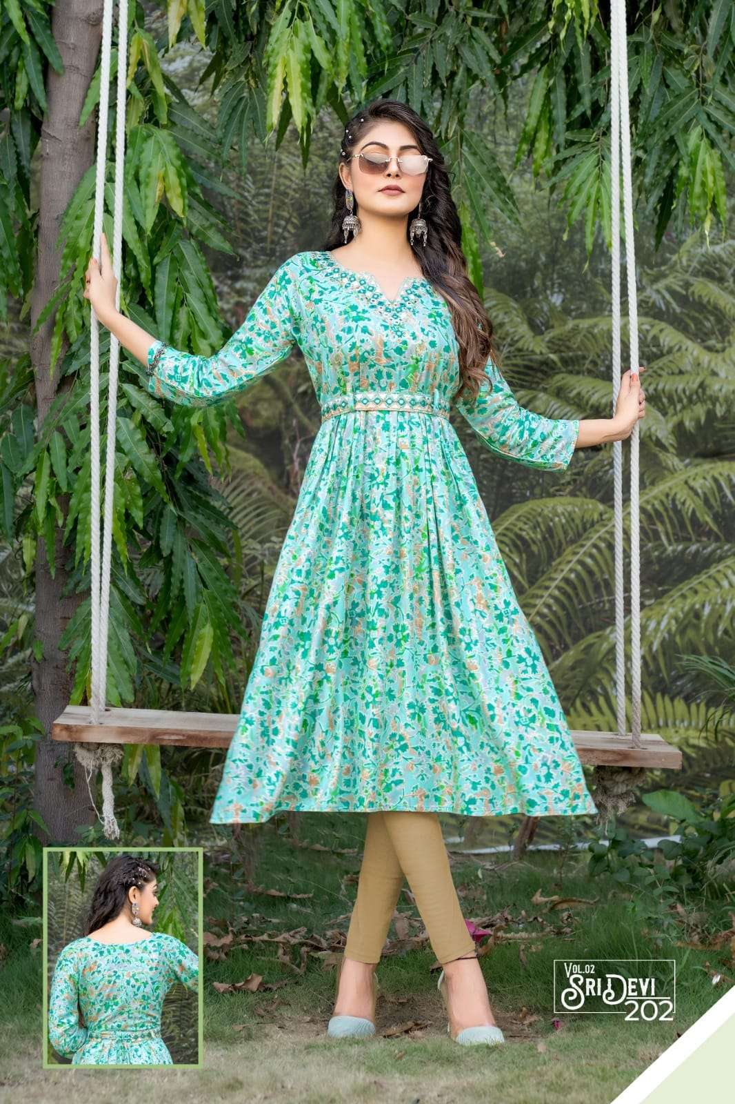 Sridevi Vol 2 By Hirwa Fashion Heavy Naira Cut Kurtis
